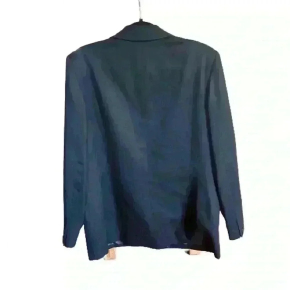 VTG Pendleton Blazer Jacket Women's 12 Black 100% Wool Classic Fit USA Made 8577 - Picture 2 of 5